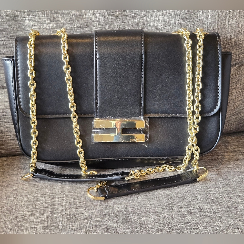 Halston Black Crossbody Bag